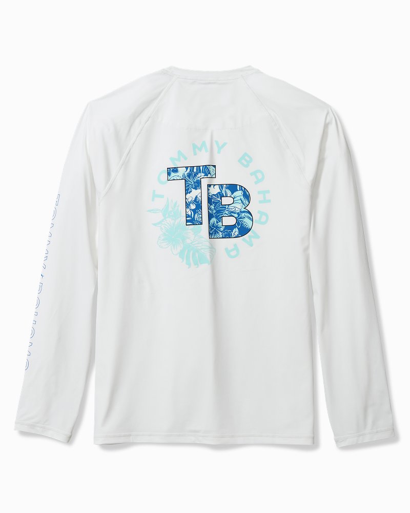 Chill Time Tropics IslandZone Rash Guard - White
