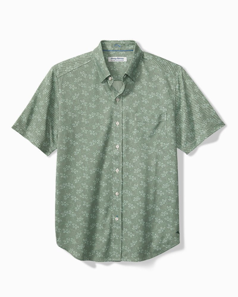 San Lucio Lotus Stretch Knit Shirt - Highland Green