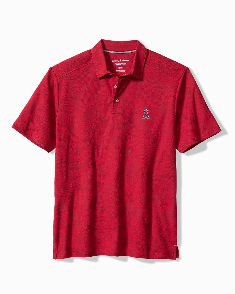 MLB Palm Fresco Hibiscus IslandZone Polo - los_angeles_angels
