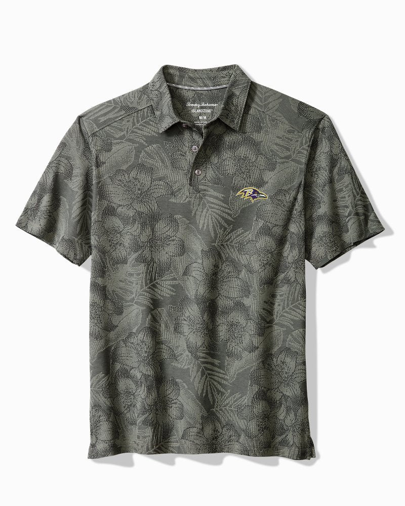 NFL Palm Fresco Hibiscus IslandZone Polo - baltimore_ravens