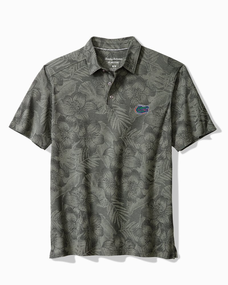 Collegiate Palm Fresco Hibiscus IslandZone Polo - Florida