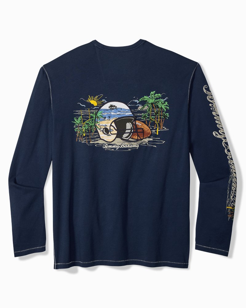 NFL Seaside Snap Long-Sleeve Lux T-Shirt - denver_broncos