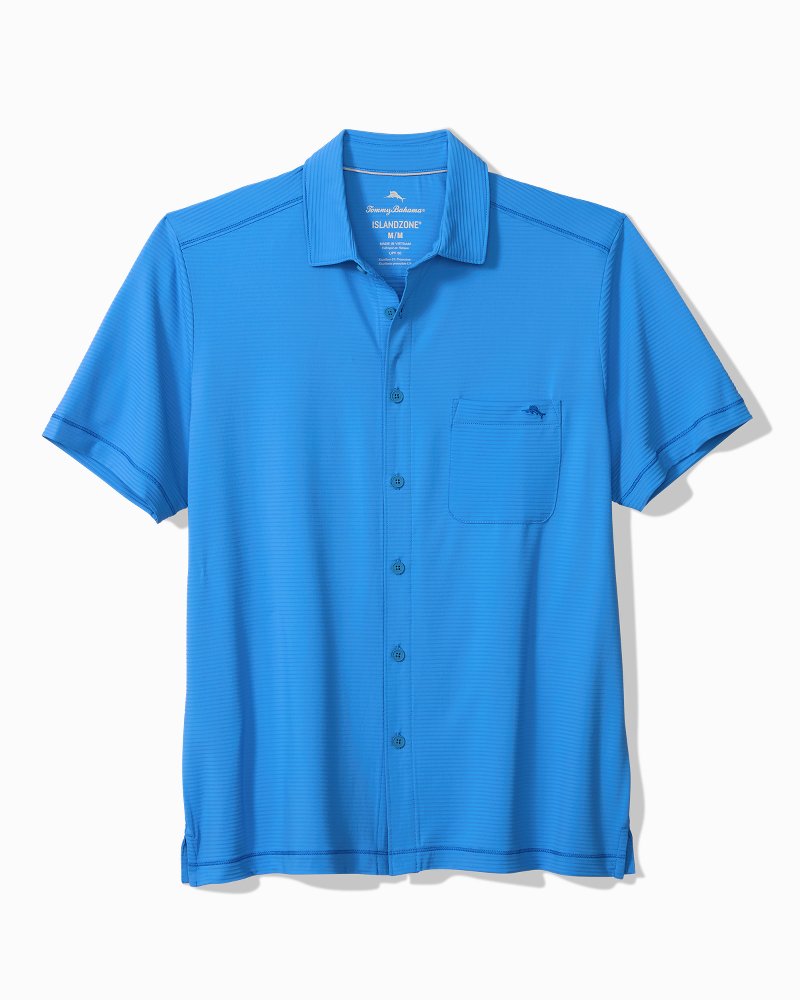 Costa Wave IslandZone Camp Shirt - Med Blueberry