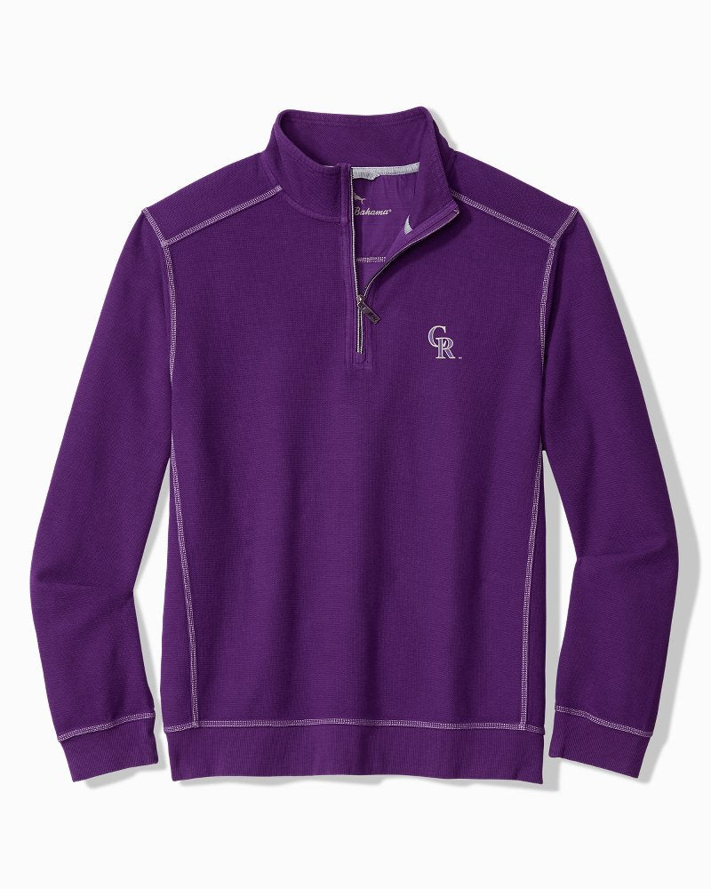MLB Montego Beach Half-Zip Sweatshirt - colorado_rockies