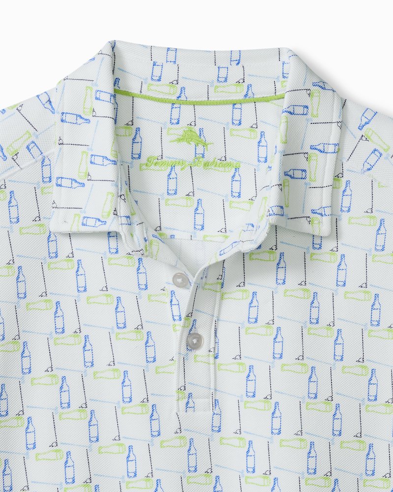 Emfielder Caddies &amp; Cocktails IslandZone Polo - White