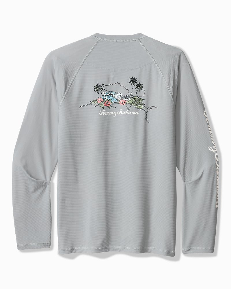 Chill Time Bay IslandZone Long-Sleeve Rash Guard - Ultimate Gray
