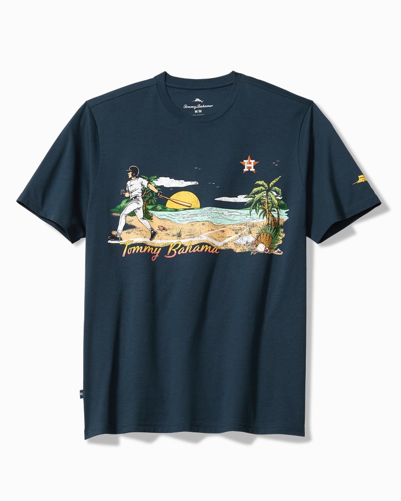 MLB Sunset Slugger Graphic T-Shirt - houston_astros