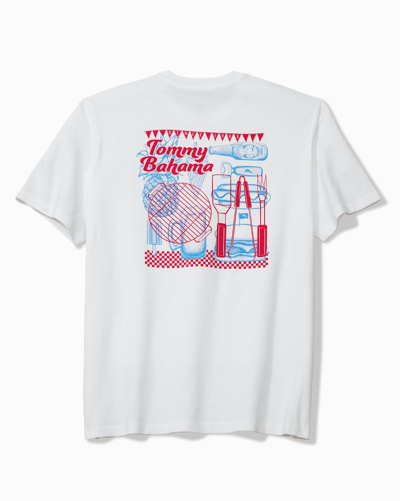 Grill &amp; Chill Graphic T-Shirt - White