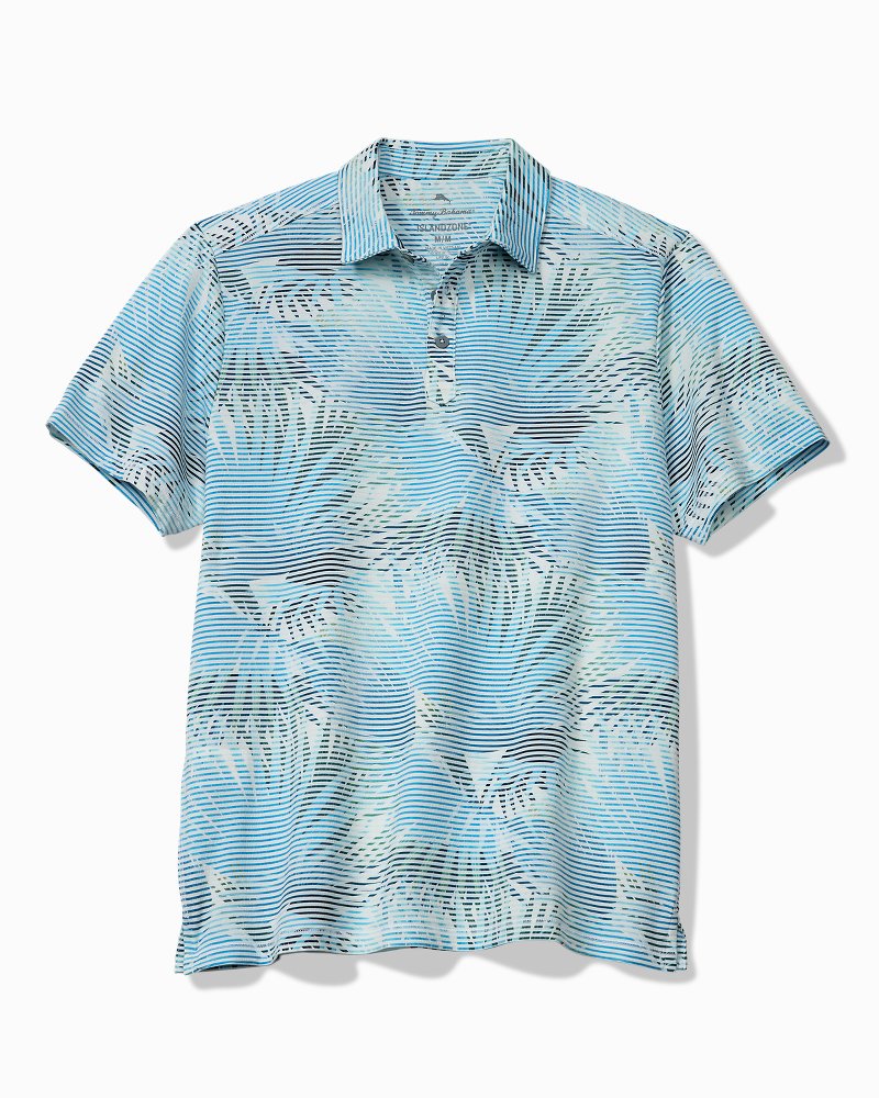 Costa Wave Fiore Fronds IslandZone Polo - Saxony Blue