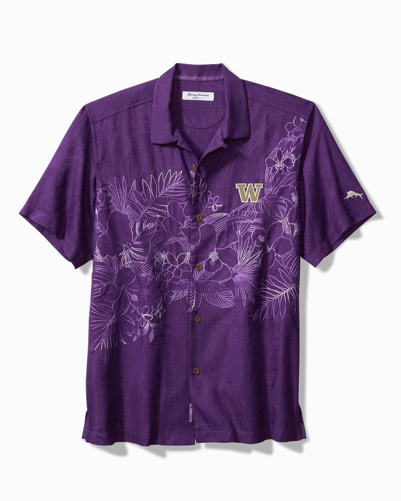 Collegiate Game Day Lei IslandZone Camp Shirt - washington