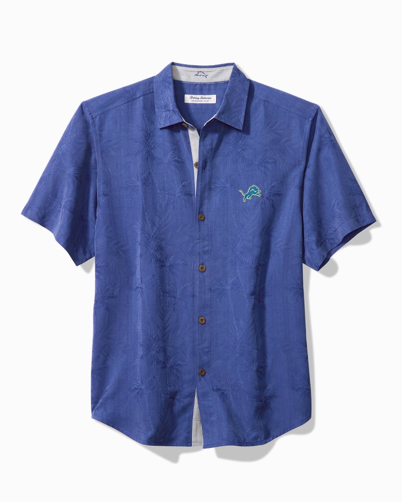 NFL Coconut Point Palm Vista IslandZone Camp Shirt - detroit_lions