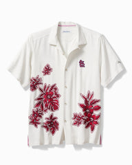 MLB Hibiscus Vibrations Silk Camp Shirt - st_louis_cardinals