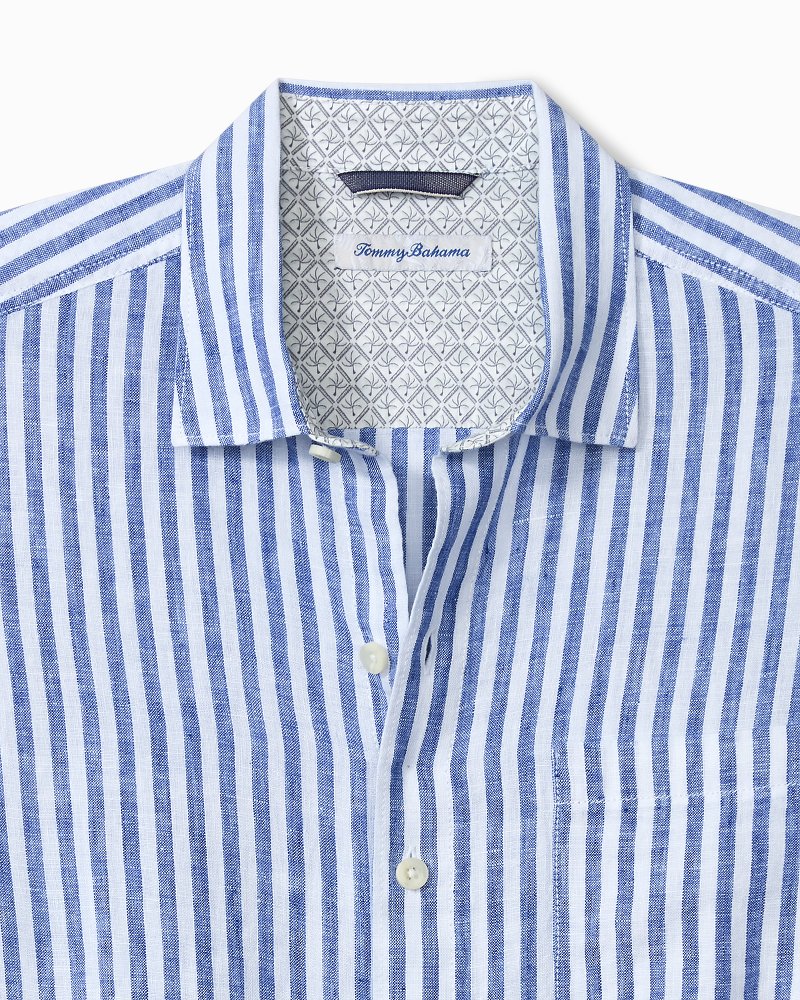 Cabana Breezer Linen Long-Sleeve Shirt - Coastline
