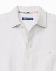 Breeze Island Cotton Short-Sleeve Shirt - White