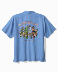 Hangin' With the Guys Silk Camp Shirt - French Blue