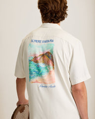 Tide &amp; Time Silk Camp Shirt - Coastal Mist