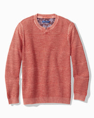 Saltwater Textured Abaco Sweater - Red Ginger