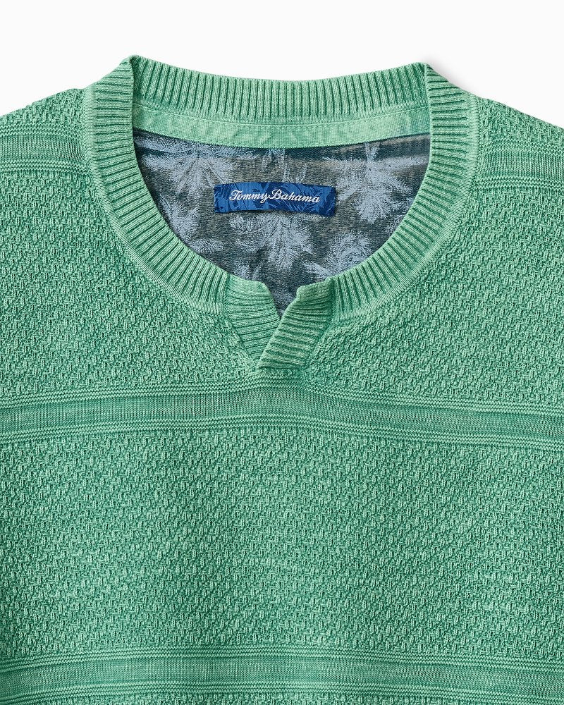 Saltwater Textured Abaco Sweater - Azure Water