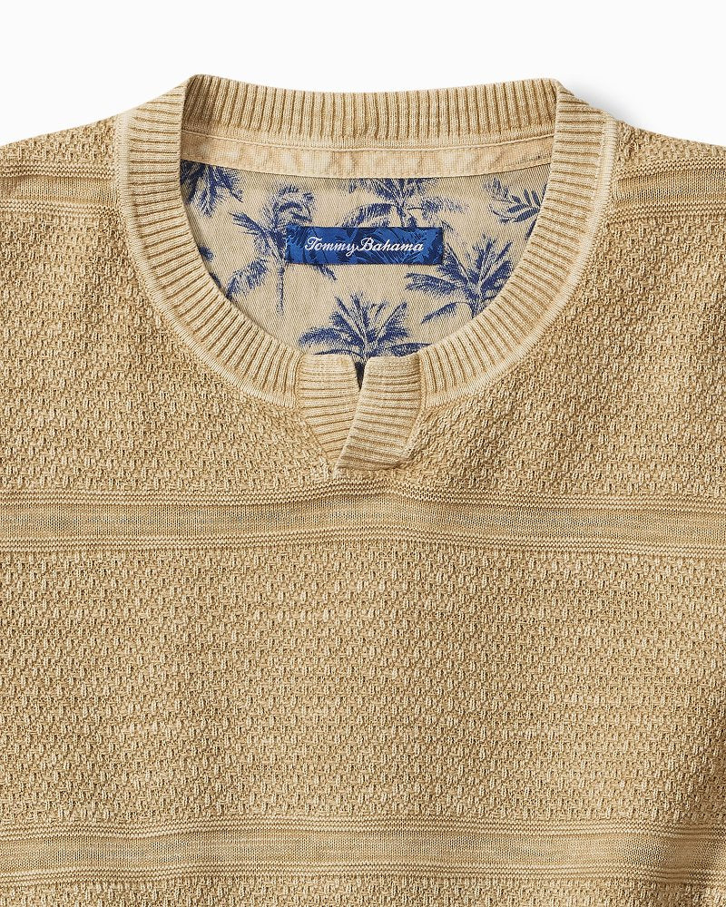 Saltwater Textured Abaco Sweater - Nomad Khaki
