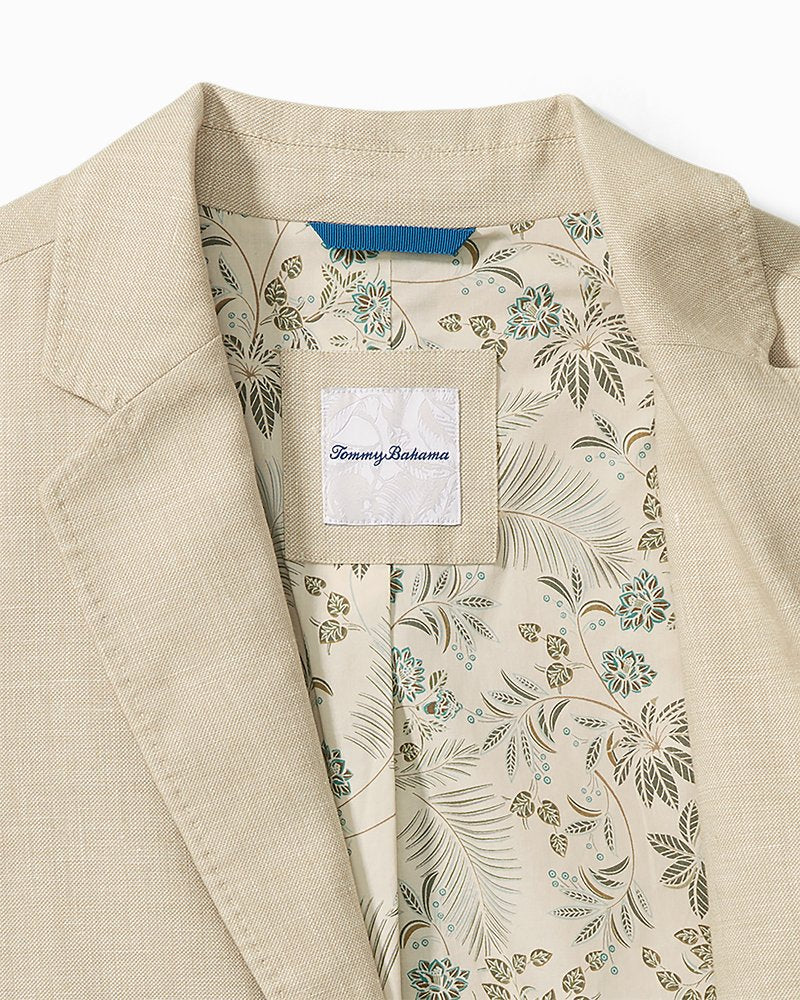 Latigo Beach Linen-Blend Blazer - Stone Khaki