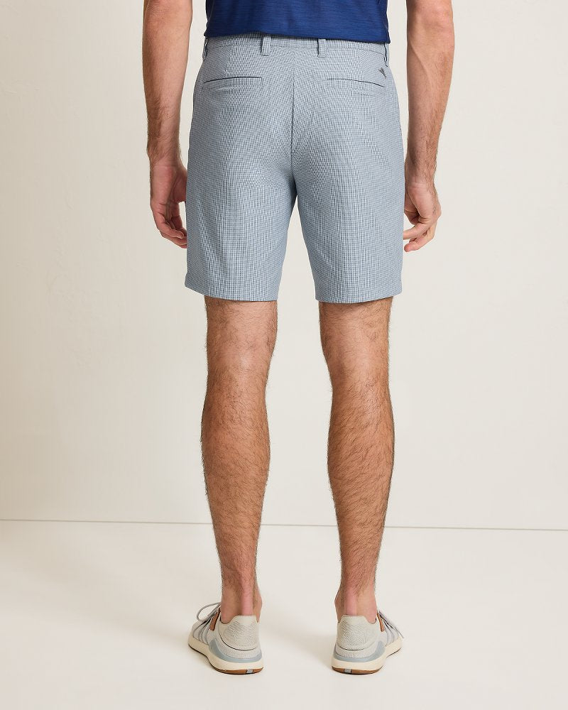 Barbados Pro Vista Check IslandZone 9-Inch Shorts - Glass Bottle
