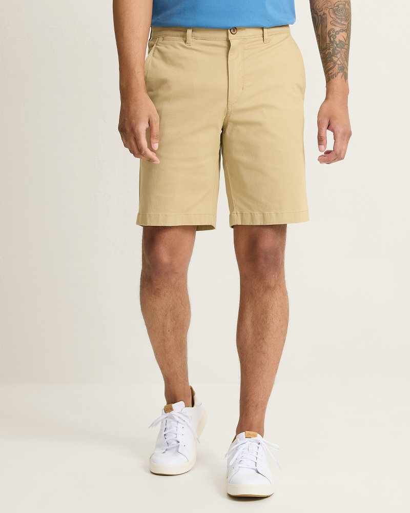 Boracay Island Chino 9-Inch Shorts - Stone Khaki