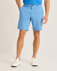 Chip Shot Marina Check IslandZone 9-Inch Shorts - Continental