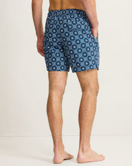 Naples Barcelos Tiles 6-Inch Swim Trunks - Dress Blues
