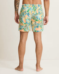 Naples Fuego Tropics 6-Inch Swim Trunks - White Peach