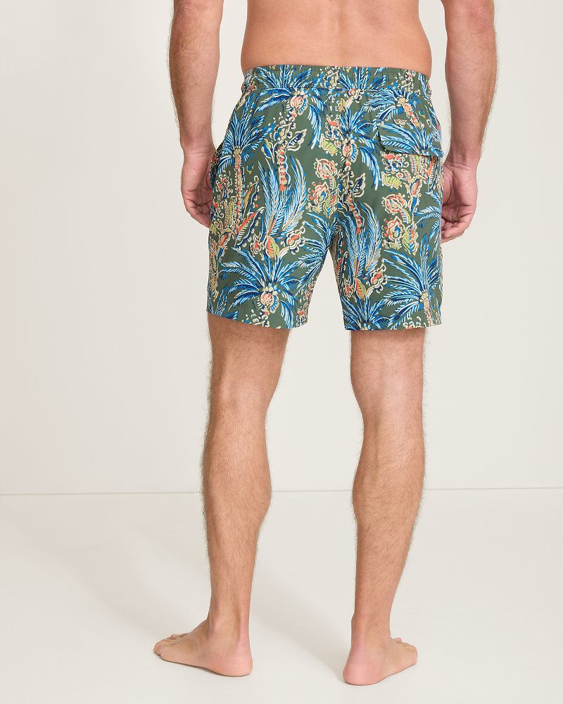Naples Feira Fronds 6-Inch Swim Trunks - Palm Moss