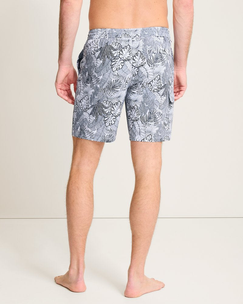Baja Fronds Vines 8-Inch Boardshorts - Black