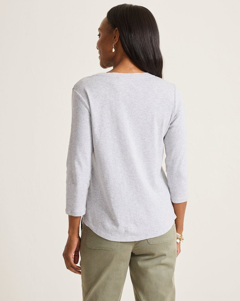 NFL Ashby Isles 3/4-Scoop-Neck T-Shirt - los_angeles_chargers