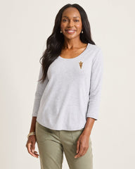 Collegiate Ashby Isles 3/4-Scoop-Neck T-Shirt - arizona_state