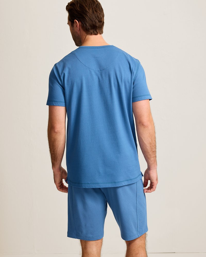 Piqué T-Shirt - Heathered Blue