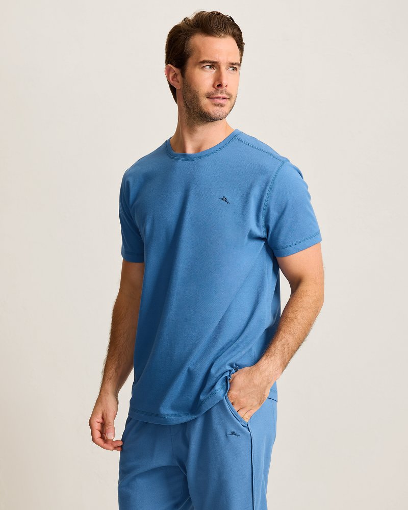 Piqué T-Shirt - Heathered Blue