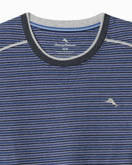 Jersey Long-Sleeve Crewneck T-Shirt - Stripe Blue