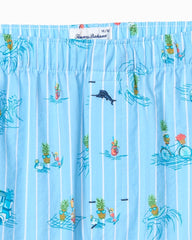 Big &amp; Tall Seersucker Boxers - Dusty Teal
