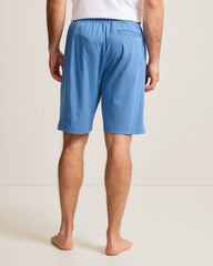 Big &amp; Tall Piqué Pajama Shorts - Heathered Blue
