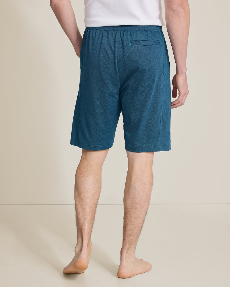 Piqué Pajama Shorts - Navy
