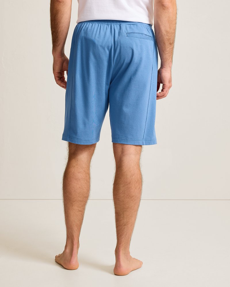 Piqué Pajama Shorts - Heathered Blue