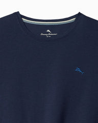 Big &amp; Tall Solid Marlin Jersey Long-Sleeve T-Shirt - Deep Navy