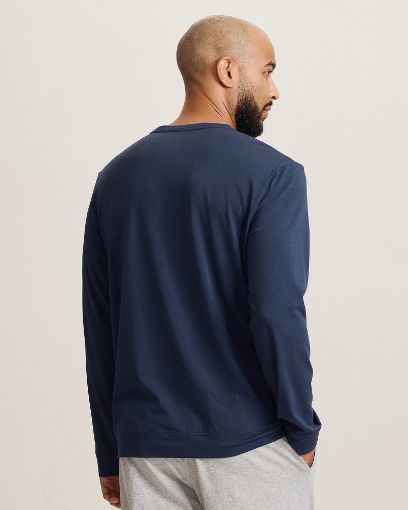 Solid Marlin Jersey Long-Sleeve T-Shirt - Deep Navy