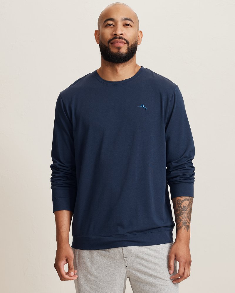 Solid Marlin Jersey Long-Sleeve T-Shirt - Deep Navy
