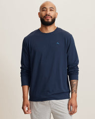 Solid Marlin Jersey Long-Sleeve T-Shirt - Deep Navy