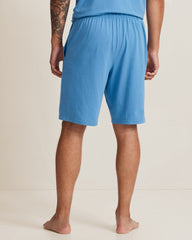 Big &amp; Tall Solid Marlin Jersey Pajama Shorts - Med Blue