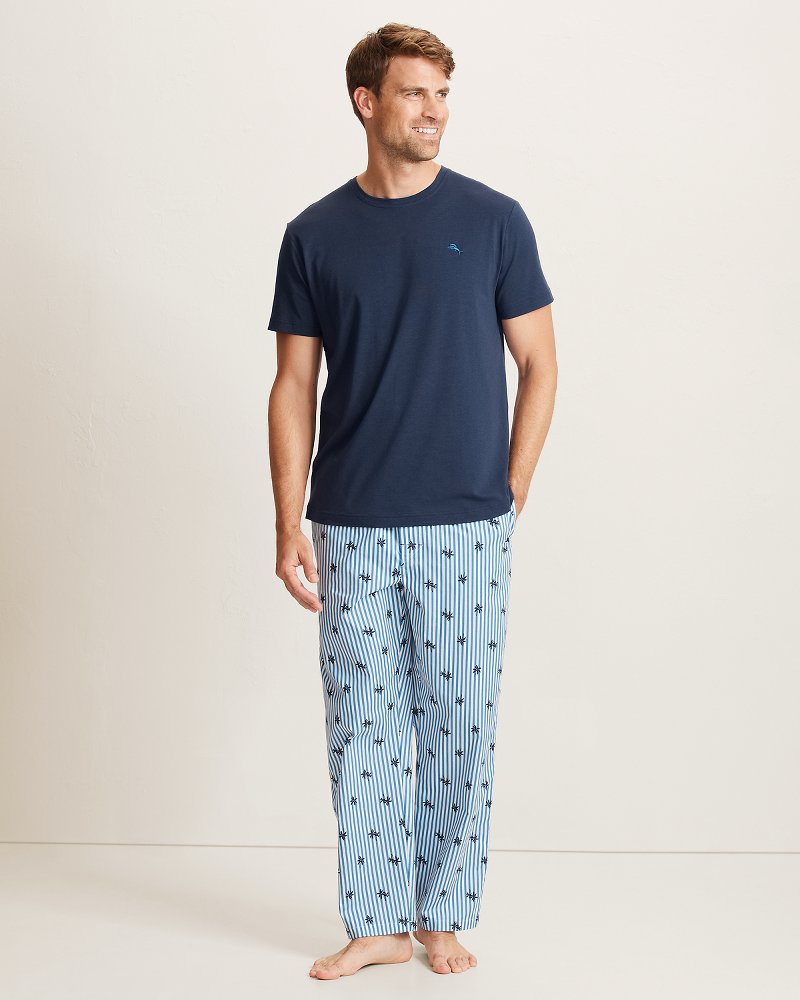Big &amp; Tall Solid Marlin Jersey Short-Sleeve T-Shirt - Deep Navy