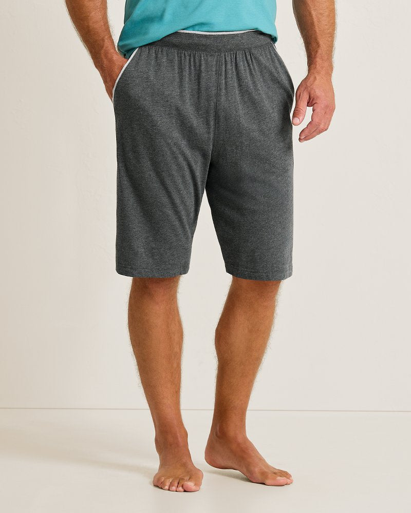 Jersey Lounge Shorts - Heather Charcoal Grey
