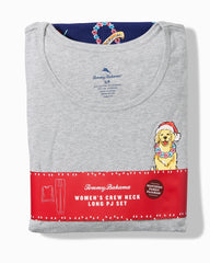 Women's Holiday Dog Long Sleeve &amp; Pants Family Pajama Set - Island Navy