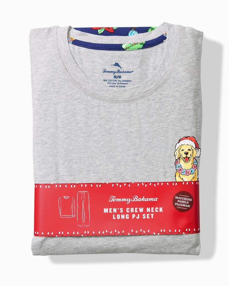 Men's Holiday Dog Long Sleeve &amp; Pants Pajama Set - Island Navy