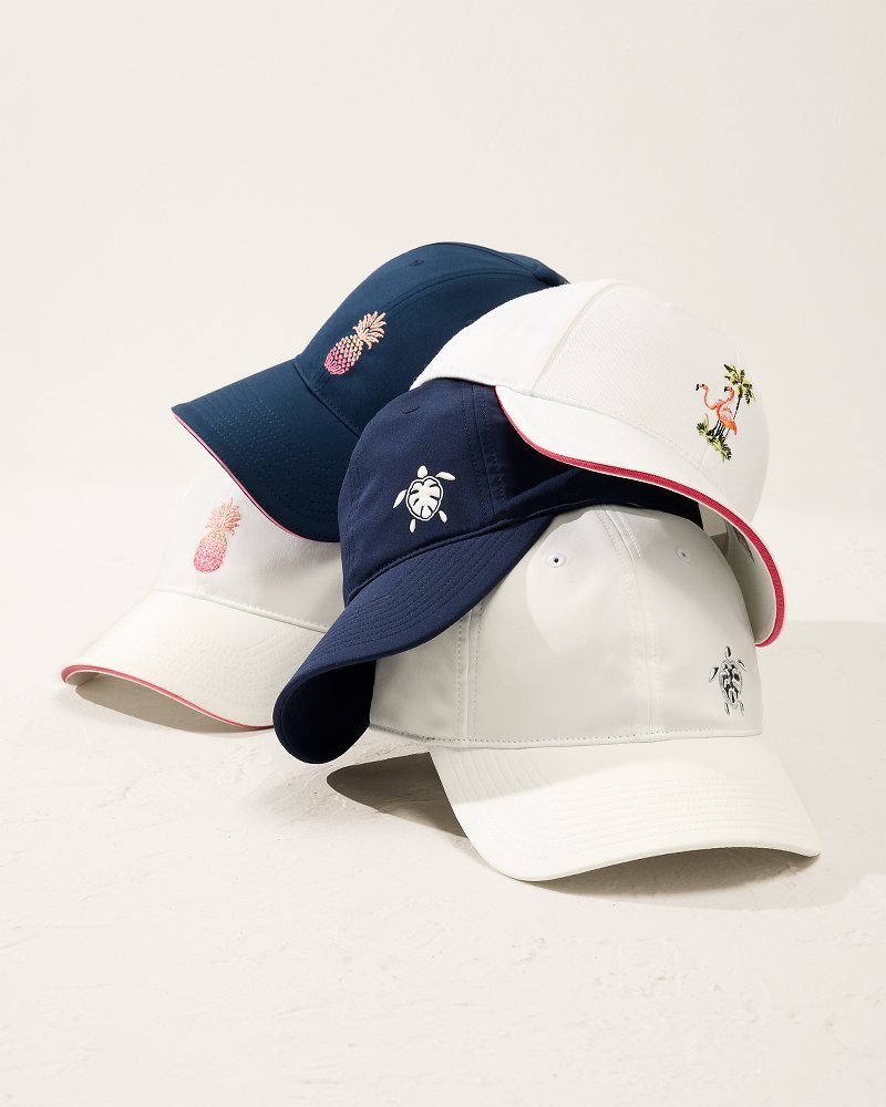 The Ombré Pineapple Packable Cap - White
